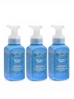 NEW Sea Salt Cliffs BBW Gentle & Clean Foaming Hand Soap (3 pack)